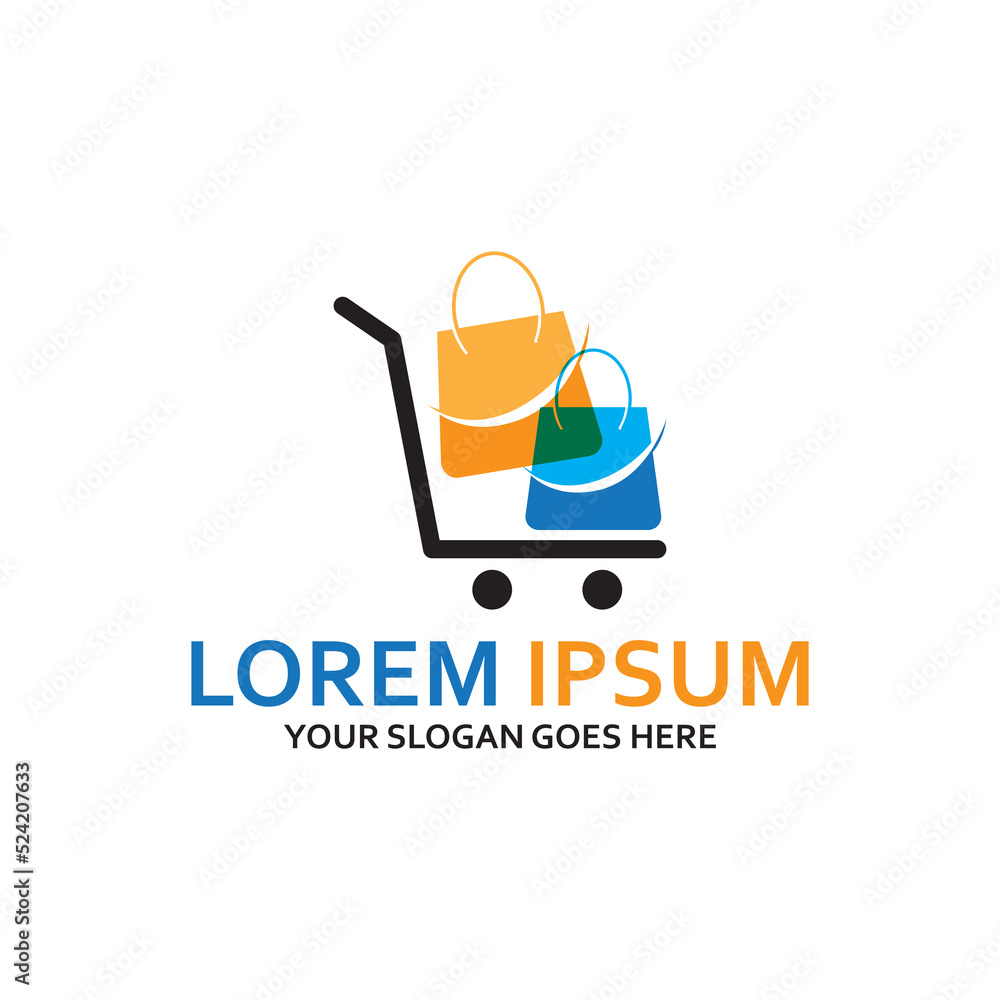 cart shop logo icon with vector template cart shop logo icon with vector template