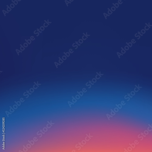 Blue sunrise or sunset sky vector illustration