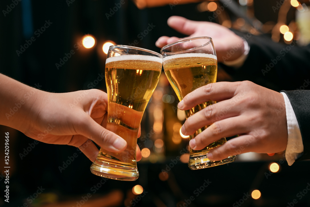 Celebrate whiskey on a friendly party in restaurant Celebrate whiskey on a friendly party in restaurant