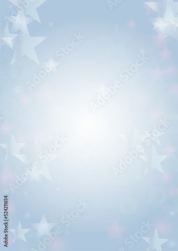 Vector Magical Glowing Background with Silver and Purple Falling Stars on Grey. Sparkle Star Sky Cover and Card Design. Glittery Confetti Frame. Christmas and New Year Poster. Cosmic Bokeh Light.