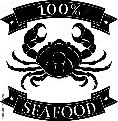 100 percent seafood food label