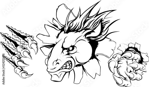 Horse ripping through backg...