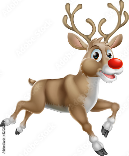Christmas Cartoon Reindeer