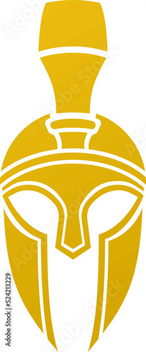Spartan or Trojan helmet icon