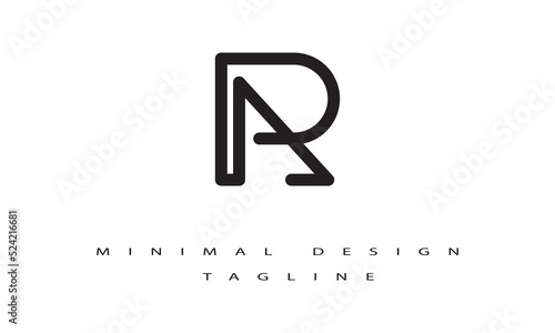 AR or RA Minimal Logo Design