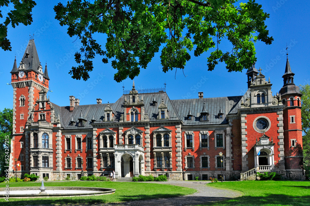 Obraz premium Ballestrem Palace, Plawniowice, Silesian Voivodeship, Poland 