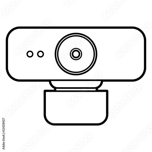 ウェブカメラ　オンライン会議　テレワーク　アイコン
