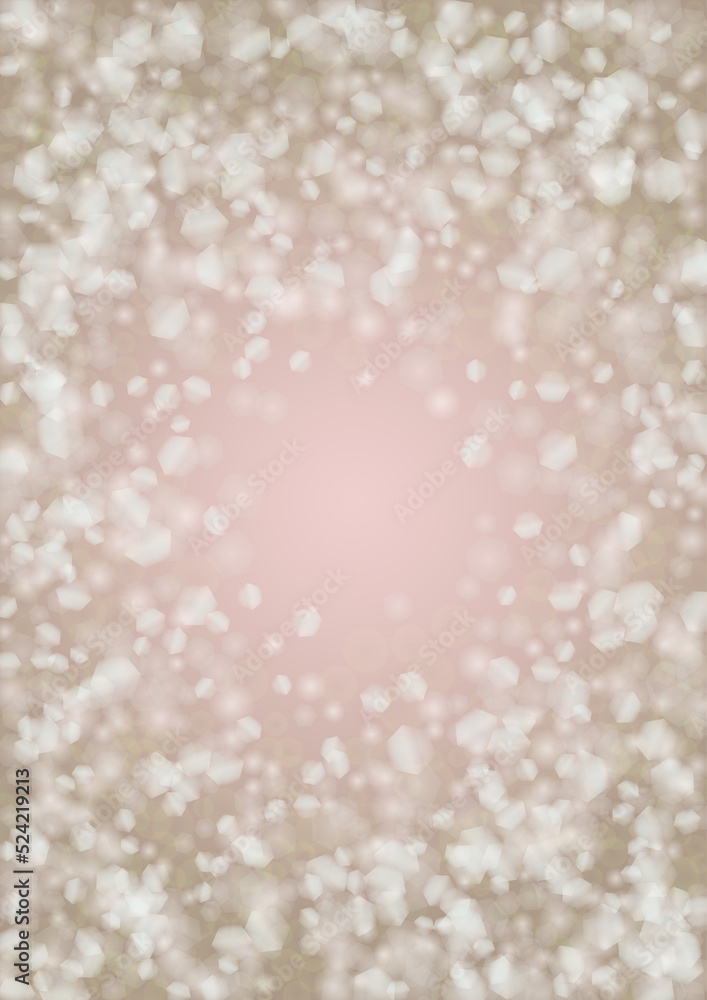 Abstract Vector Pink Background with Silver and White Light Spots. Magic Shiny Pastel Print. Baby Print. Romantic Bokeh Blurred Page Design for Christmass. Gentle Stardust Pattern. Abstract Vector Pink Background with Silver and White Light Spots. Magic Shiny Pastel Print. Baby Print. Romantic Bokeh Blurred Page Design for Christmass. Gentle Stardust Pattern.
