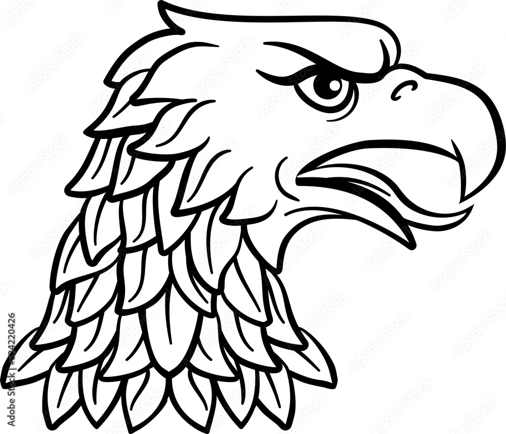 Obraz premium Eagle Head Imperial Heraldic Symbol