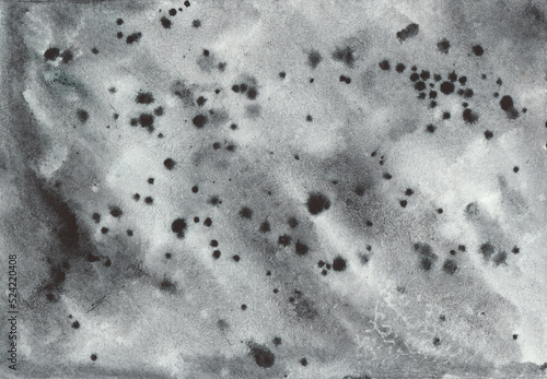 Black splattered textured watercolor background