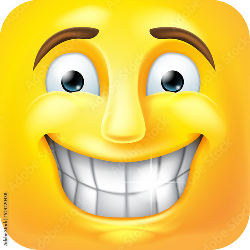 Smiling Emoji Emoticon Icon...