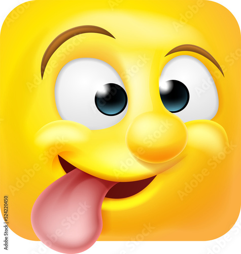 Funny Cheeky Emoji Emoticon...