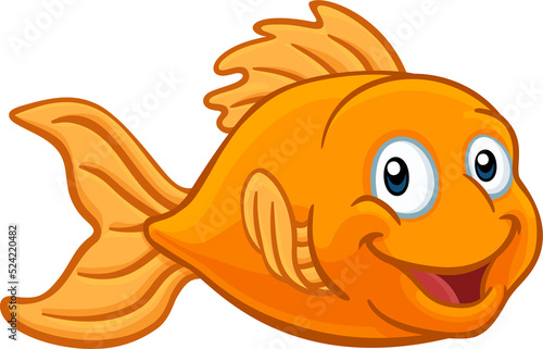 Gold Fish or Goldfish Carto...