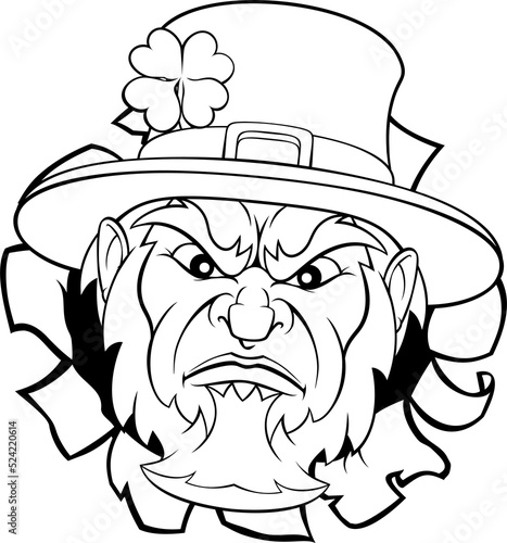 Leprechaun Sports Mascot Ri...