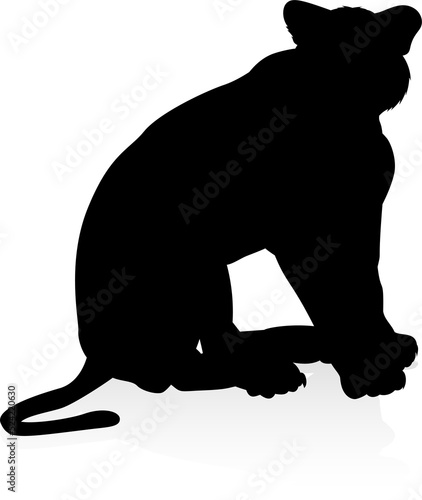 Silhouette Lion