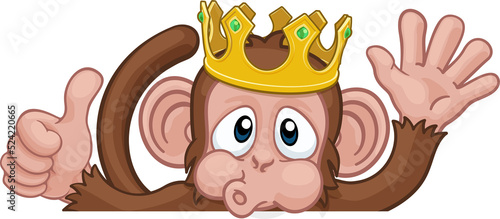 Monkey King Crown Thumbs Up...