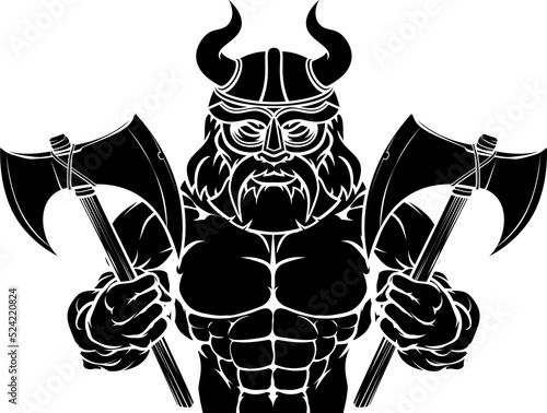 Viking Cartoon Sports Mascot