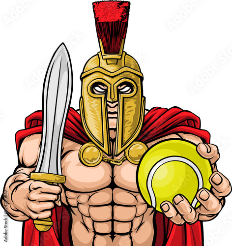 Spartan Trojan Tennis Sport...