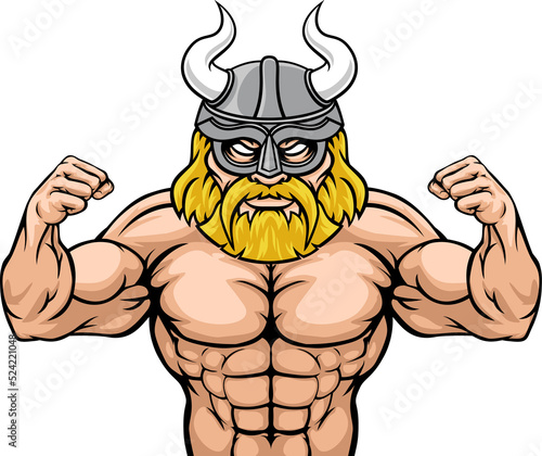 Viking Cartoon Sports Mascot