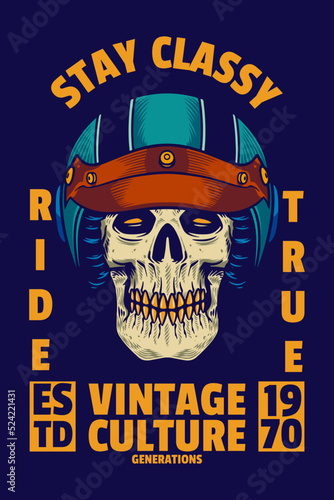 skull head wear helmet card...