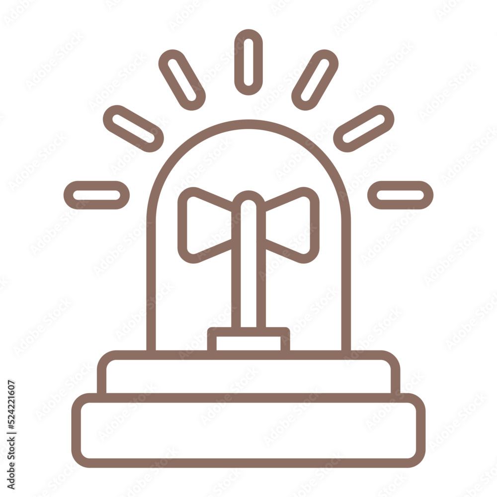 Siren Multicolor Line Icon