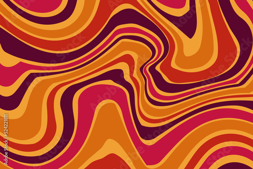 Groovy psychedelic background with colorful design