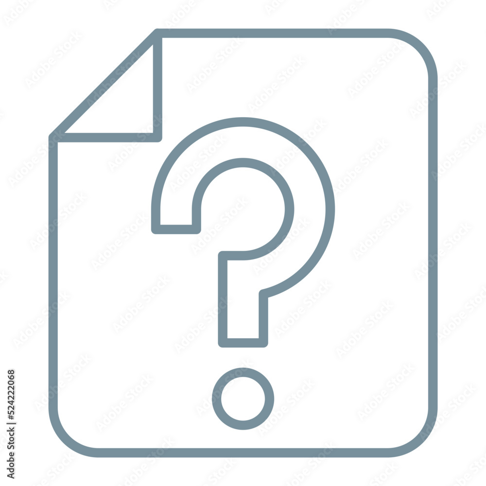Faq Multicolor Line Icon Faq Multicolor Line Icon
