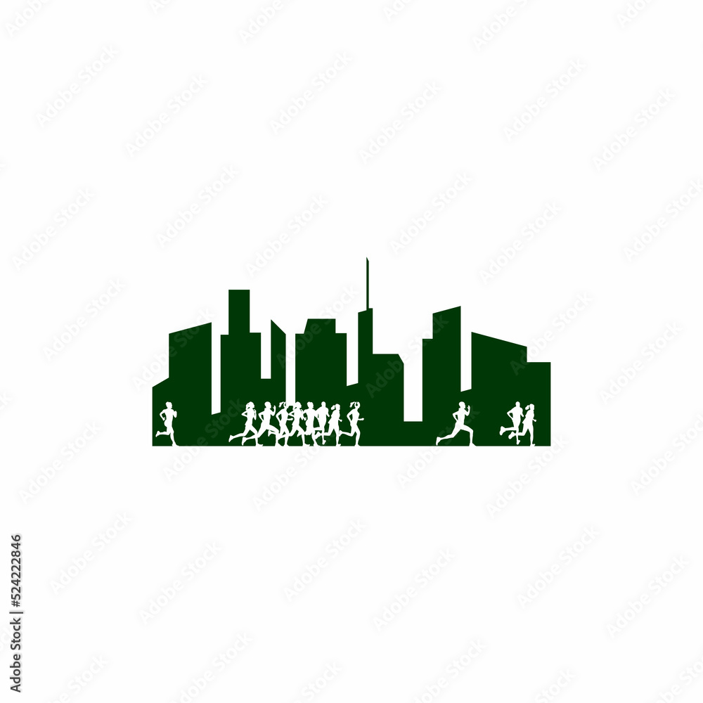 Obraz premium Run illustration design vector