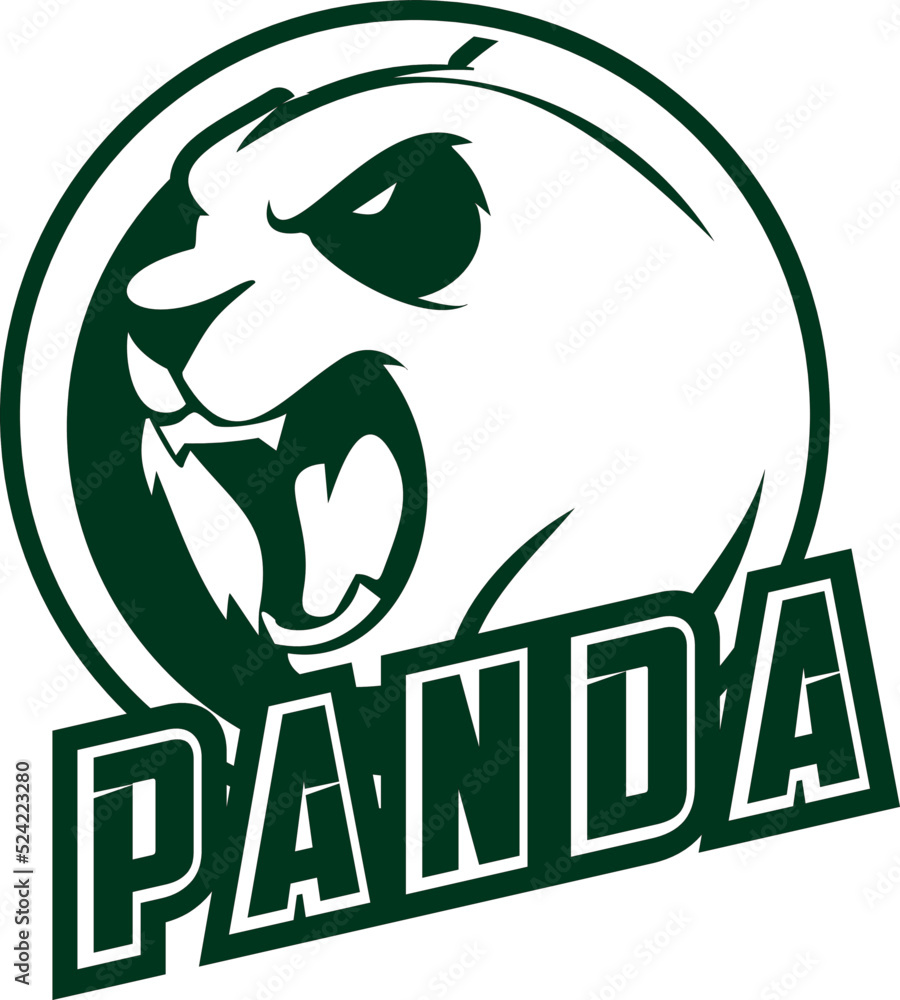 Obraz premium panda logo design vector illustration