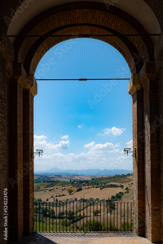 Corinaldo, the countryside around the town. Italy, Marche region.