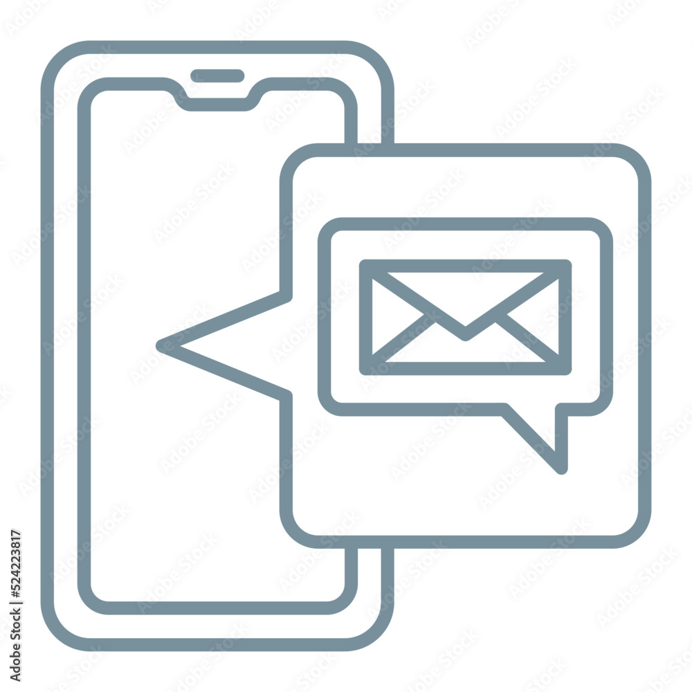 Messenger Multicolor Line Icon Messenger Multicolor Line Icon