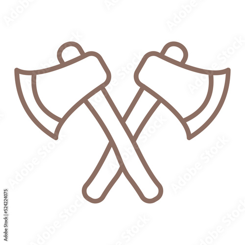Axes Multicolor Line Icon