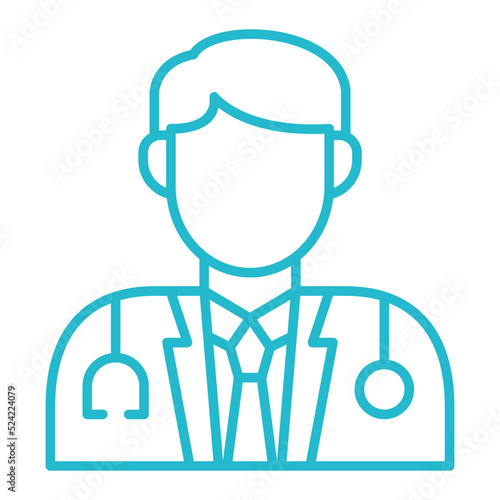 Doctor Multicolor Line Icon