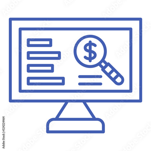 Monitoring Multicolor Line Icon