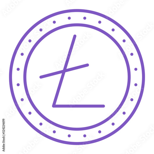 Litecoin Multicolor Line Icon