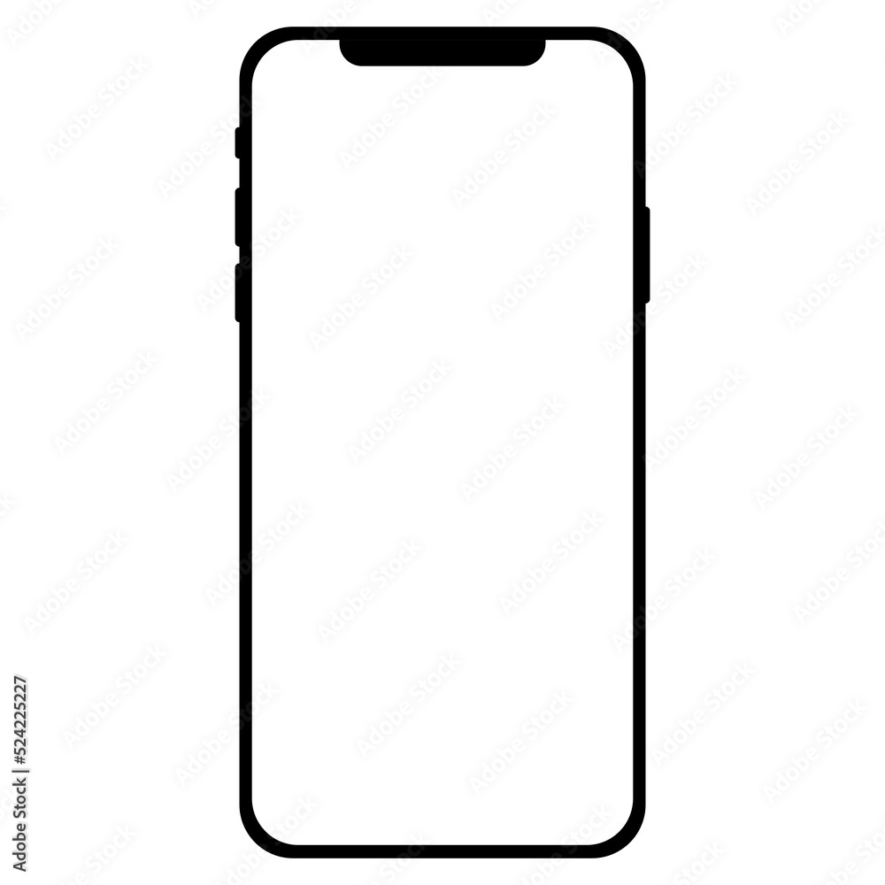 Phone with free space. Smartphone and mobile phone mockup. Phone with free space. Smartphone and mobile phone mockup.