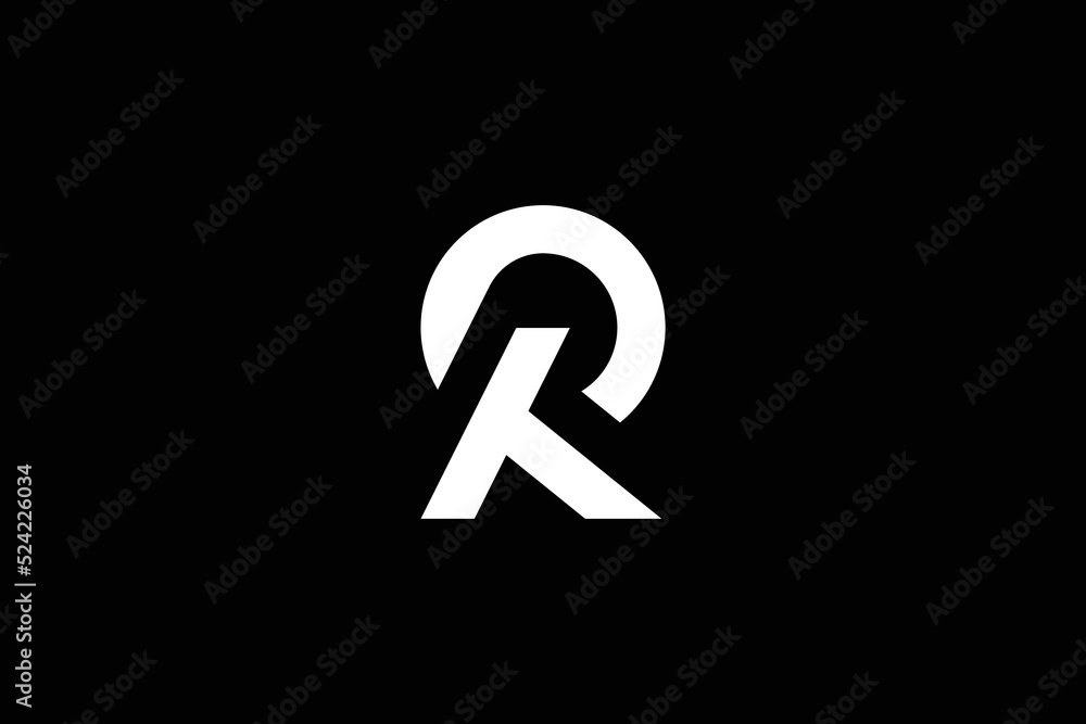 R logo Minimal symbol. R letter icon on luxury background. RT monogram