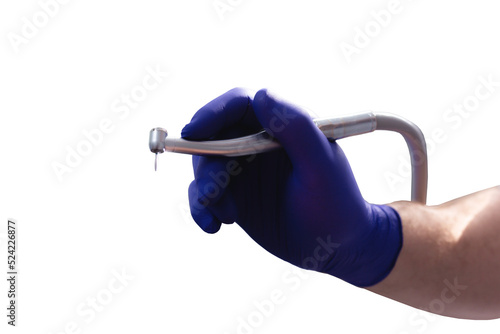 Drill for dental treatment in dentist's hand
