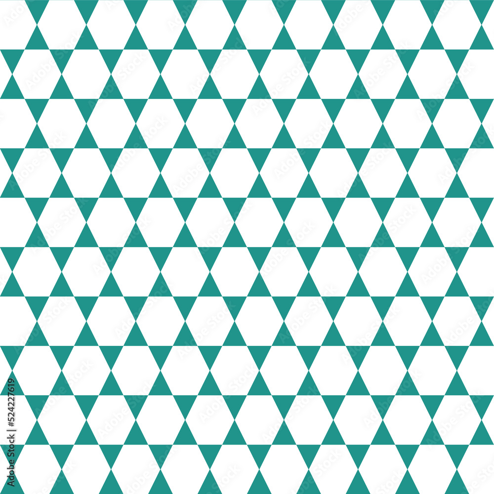 Contrasting geometric seamless pattern with triangular triangles, green emerald white background for scrapbooking Contrasting geometric seamless pattern with triangular triangles, green emerald white background for scrapbooking