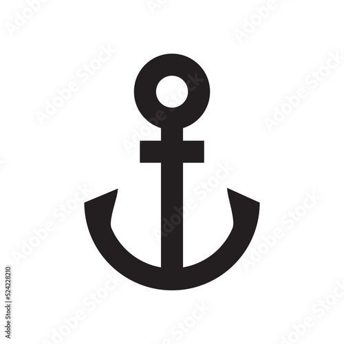 vector icon of Anchor icon on white background