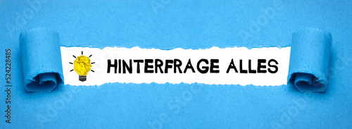 hinterfrage alles