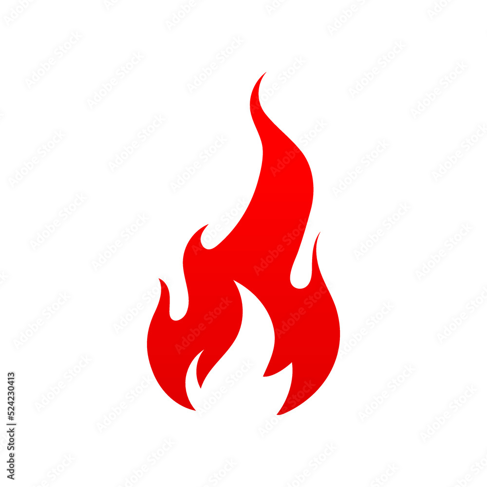 Red fire isolated vector icon, campfire or torch flame, burning bonfire blaze symbol. Glowing Shine flare with long tongues. Cartoon ignition fire tongues Red fire isolated vector icon, campfire or torch flame, burning bonfire blaze symbol. Glowing Shine flare with long tongues. Cartoon ignition fire tongues