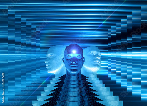 Psychedelic therapy, conceptual illustration