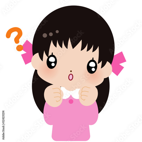 ？　リボン　女の子　素材