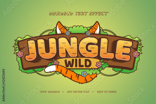 decorative jungle Font and Alphabet with tiger patterns