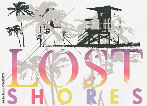 LOST SHORES PRINT AND GRAPHIC VECTOR