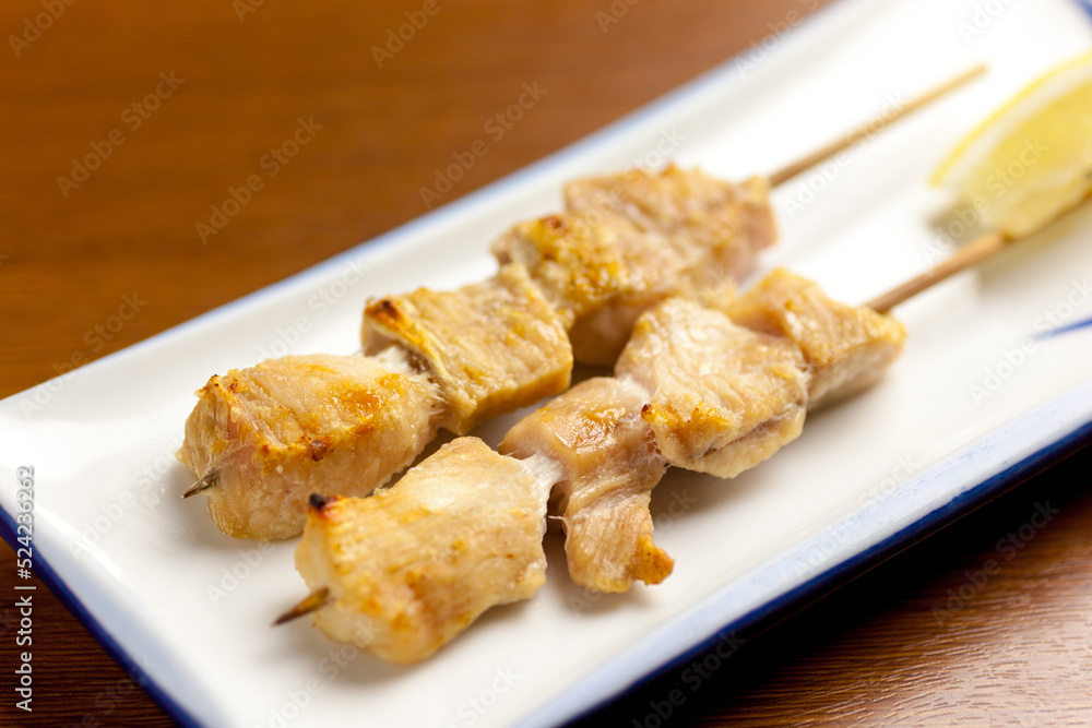 鶏むね肉の串焼き 鶏むね肉の串焼き