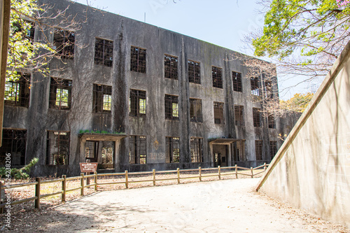 大久野島　戦争の遺跡「発電所跡」　広島県竹原市忠海町　Power Plant Ruins on Okunoshima, known as 