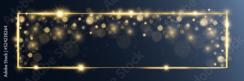 	
Vector illustration of a gold frame .	