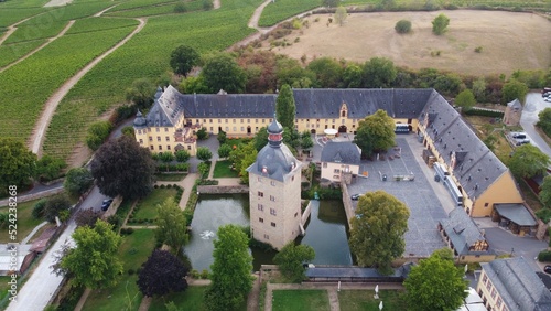 Schönes Schloss von oben